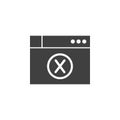 Database, server, browser vector icon. Element of data for mobile concept and web apps illustration. Thin line icon for website Royalty Free Stock Photo