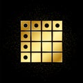 Database, server, excel gold icon Royalty Free Stock Photo