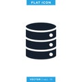 Database Server Icon Vector Design Template Royalty Free Stock Photo