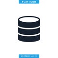 Database Server Icon Vector Design Template Royalty Free Stock Photo