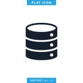 Database Server Icon Vector Design Template Royalty Free Stock Photo