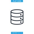 Database Server Icon Vector Design Template Royalty Free Stock Photo