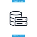 Database Server Icon Vector Design Template Royalty Free Stock Photo