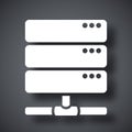 Vector database server icon Royalty Free Stock Photo
