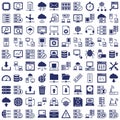 Database, Server and Location Icons Set every icon can easily modify or edit Royalty Free Stock Photo