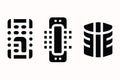 Database, Server & Mobile Network Icons Cloud Computing, Royalty Free Stock Photo