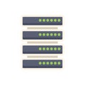 Database server is running and processing big data Royalty Free Stock Photo