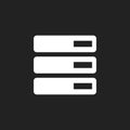 Database, server vector icon. Storage vector illustration Royalty Free Stock Photo