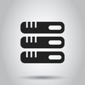 Database, server vector icon. Storage vector illustration Royalty Free Stock Photo