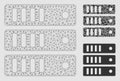 Database Server Vector Mesh Network Model and Triangle Mosaic Icon Royalty Free Stock Photo