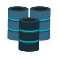 Database servers disks technlogy symbol