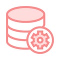 Database setting color line icon