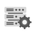 Database Settings icon vector image. Royalty Free Stock Photo