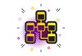 Database sign icon. Relational database schema. Vector Royalty Free Stock Photo
