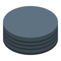 Database stack representing big data storage concept Royalty Free Stock Photo