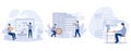 Database storage concept, Big data architecture developer, programming language, data science tools, software development, Royalty Free Stock Photo