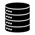 Database storage icon, internet network server cloud data symbol, connection system vector illustration Royalty Free Stock Photo