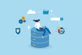 Database system, data network management, security or search, cloud computing technology or file document archive, database