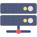Database Vector icon that can easily modify or edit Royalty Free Stock Photo