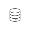 Database vector icon design template