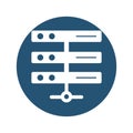 Database Vector icon which can easily modify or edit Royalty Free Stock Photo
