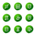 Database web icons Royalty Free Stock Photo