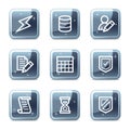 Database web icons Royalty Free Stock Photo