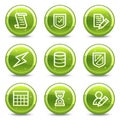 Database web icons Royalty Free Stock Photo