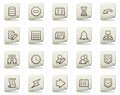 Database web icons, document series Royalty Free Stock Photo