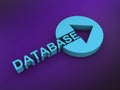 database word on purple