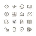 Data flat icon