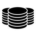 Datacenter, HDD, hard disk drive webhosting icon, symbol. Archive, recovery, mainframe tech, technology icon. Database, databank