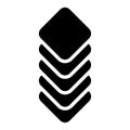 Datacenter, HDD, hard disk drive webhosting icon, symbol. Archive, recovery, mainframe tech, technology icon. Database, databank