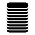 Datacenter, HDD, hard disk drive webhosting icon, symbol. Archive, recovery, mainframe tech, technology icon. Database, databank