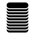 Datacenter, HDD, hard disk drive webhosting icon, symbol. Archive, recovery, mainframe tech, technology icon. Database, databank Royalty Free Stock Photo