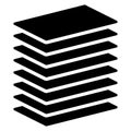 Datacenter, HDD, hard disk drive webhosting icon, symbol. Archive, recovery, mainframe tech, technology icon. Database, databank