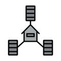 Datacenter Icon Royalty Free Stock Photo