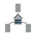 Datacenter Icon Royalty Free Stock Photo