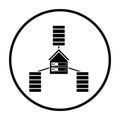 Datacenter Icon Royalty Free Stock Photo