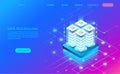 Datacenter server room cloud storage technology and big data