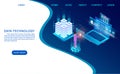 Datacenter server room cloud storage technology and big data processing
