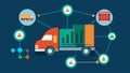 A datadriven algorithm is used to optimize routes for supply trucks minimizing transportation time and maximizing the Royalty Free Stock Photo