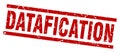 datafication stamp Royalty Free Stock Photo