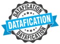 datafication seal. stamp Royalty Free Stock Photo