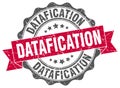 datafication seal. stamp Royalty Free Stock Photo