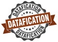 datafication seal. stamp Royalty Free Stock Photo