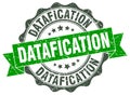 datafication seal. stamp Royalty Free Stock Photo