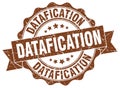 datafication seal. stamp Royalty Free Stock Photo