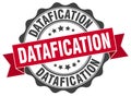 datafication seal. stamp Royalty Free Stock Photo