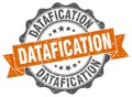 datafication seal. stamp Royalty Free Stock Photo